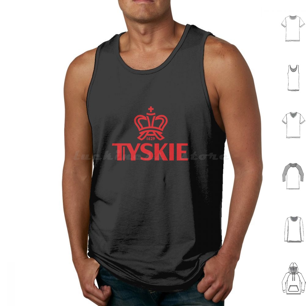 Wine Vodka Beer - Майки Tyskie с принтом: хлопок, алкогольные