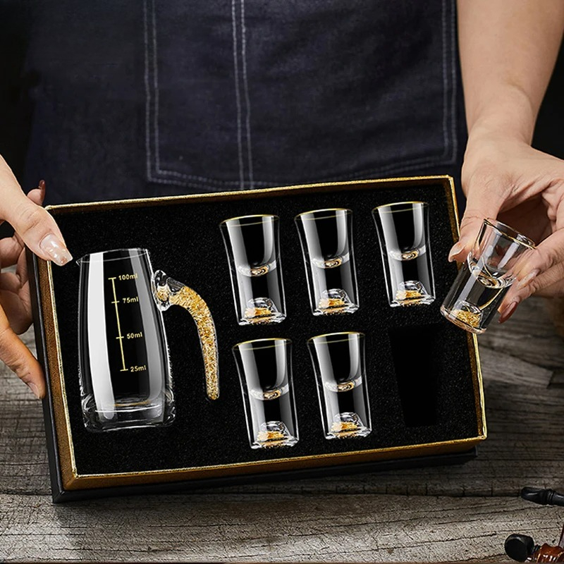 Wine Vodka Beer - Набор из 2/7 хрустальных стаканов в