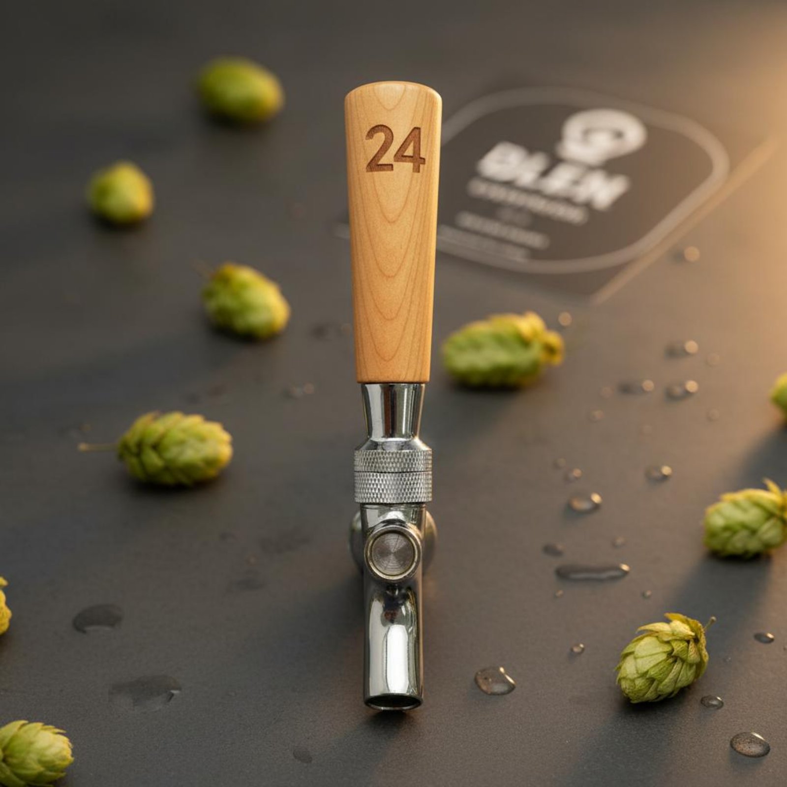 Wine In Beer - Короткая деревянная ручка для пивного крана