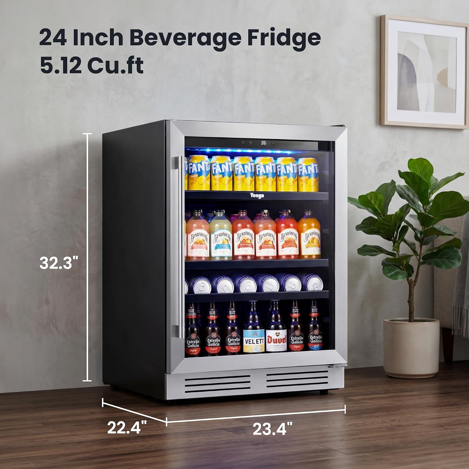 Холодильник для напитков на 24 – обзор и цена Wine Beer Fridge Under Counter