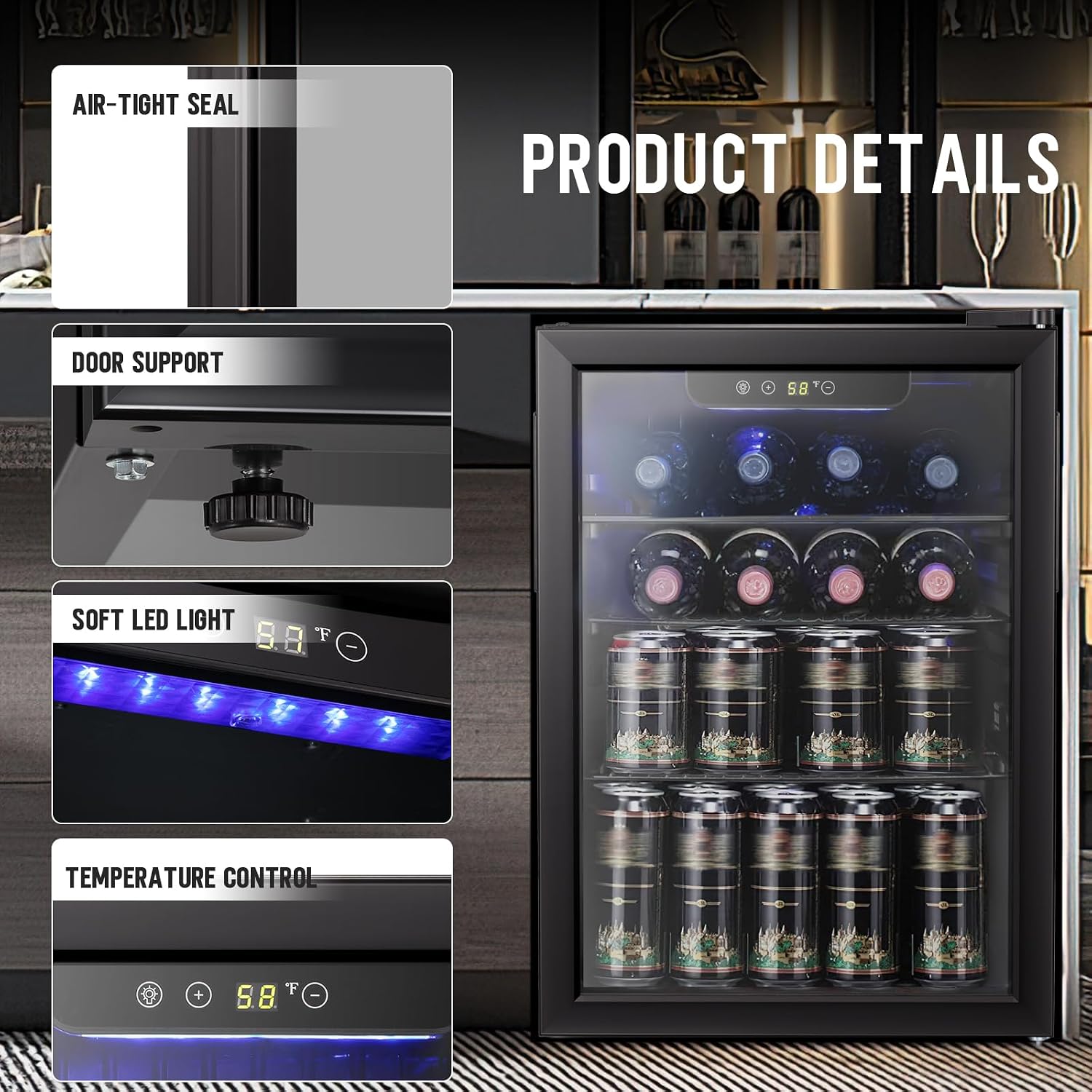 Винный холодильник/шкаф для на – обзор и цена Wine Beer Fridge Cabinet