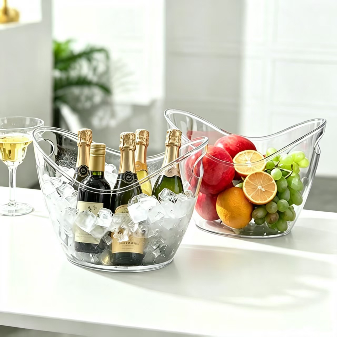 Ведро для льда 4 л, прозрачное – обзор и цена Wine Beer Champagne