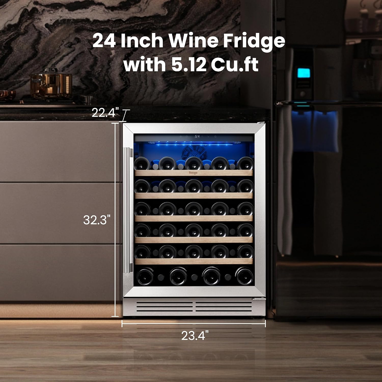Винный холодильник Yeego - 24  – обзор и цена Wine Beer Fridge Under Counter