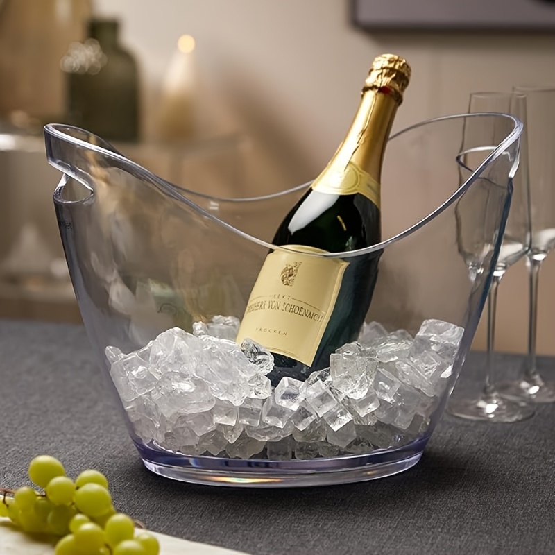 Ведро для льда 8 л, прозрачное – обзор и цена Wine Beer Champagne